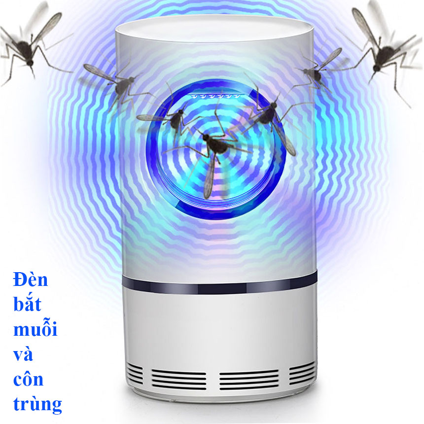 Máy bắt muỗi thông minh Đèn bắt muỗi côn trùng Máy bắt muỗi có màng lọc thông minh thu hút muỗi - MBM tròn