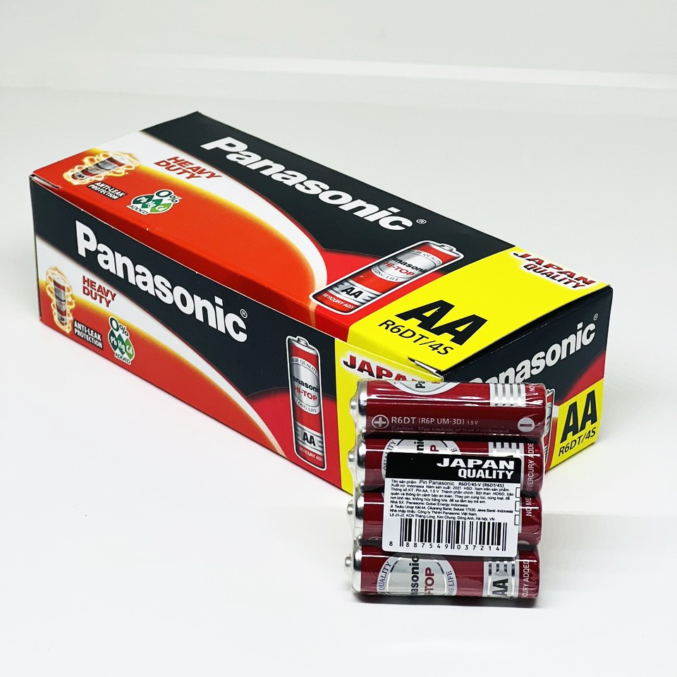 Pin AA Panasonic hitop 1,5V R6DT/4S