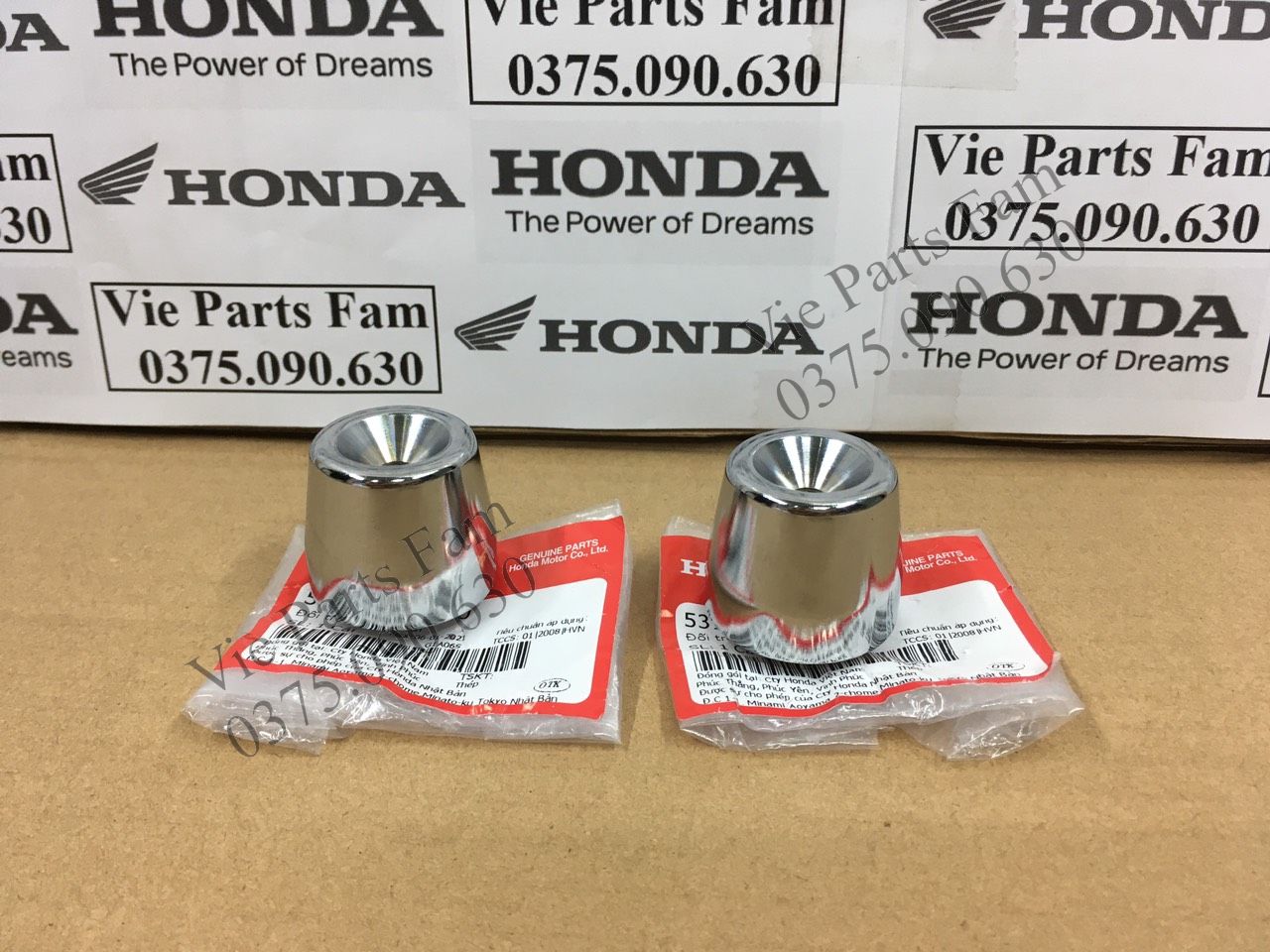 Cặp gù (đối trọng tay lái) PCX 2020-2021, SH 2020-2021 Inox, hàng theo xe mới 100% chính hiệu Honda Motor VN