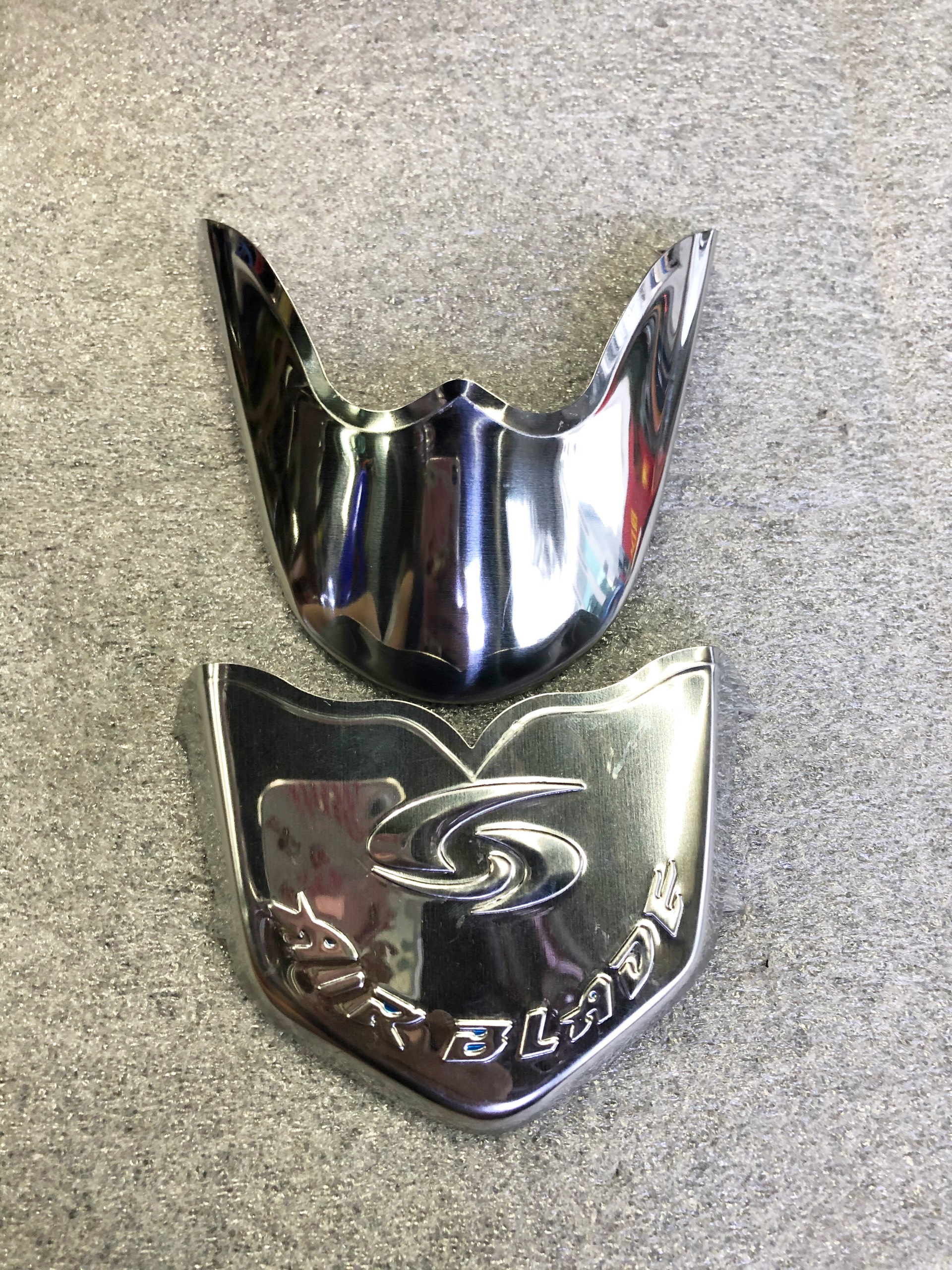 Stainless steel heavy duty front and rear air blade 2008- 2010 fi clamp