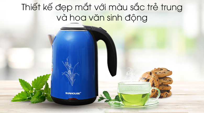 Ấm siêu tốc, bình đun siêu tốc Sunhouse SHD1382 dung tích 1,7l
