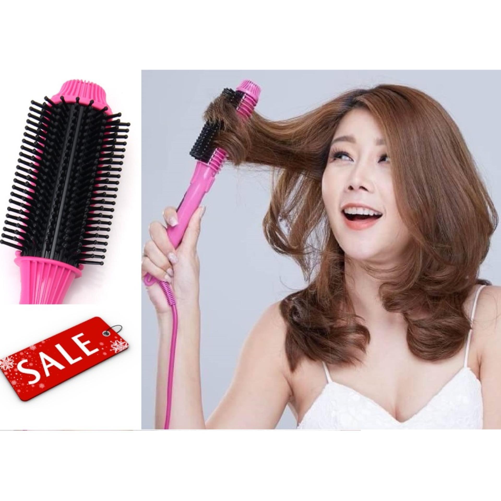 [HCM]Lược điện uốn phồng xoăn cụp tóc đa năng  nova 8810 30W ( Hồng Đậm )