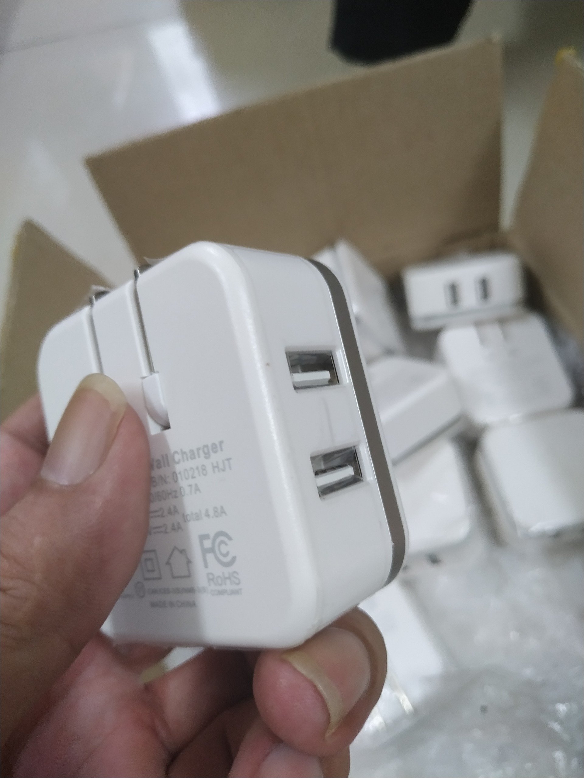 Cốc Sạc NHANH 2 Cổng Ublo Dual USB Wall Charger