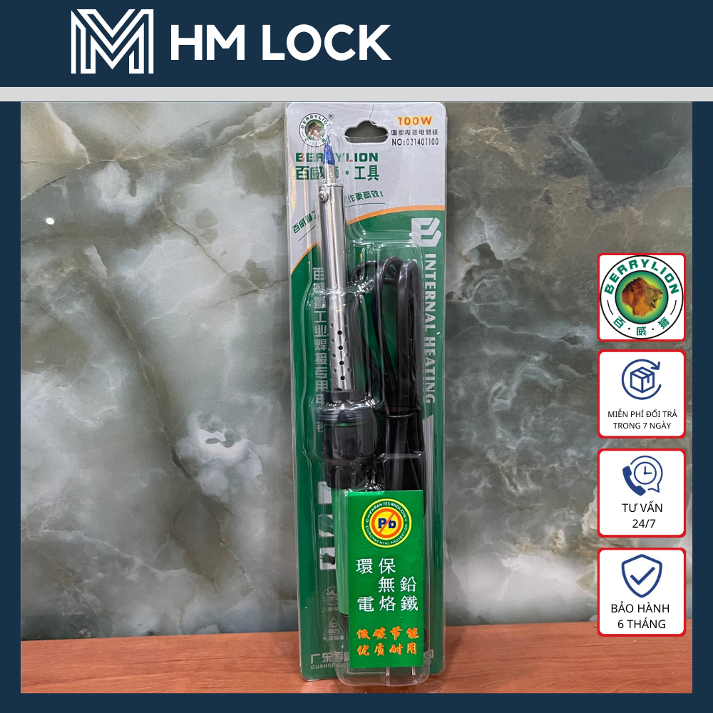 MỎ HÀN CHÌ BERRYLION 40W, 60W, 100W - 220V - HÀNG CÔNG TY CHẤT LƯỢNG CAO - HM LOCK