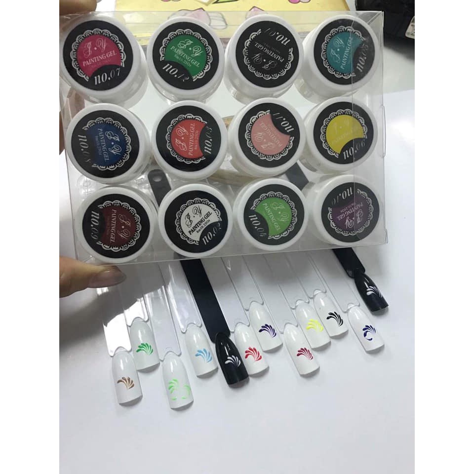 Gel vẽ móng 12 màu đặc mướt