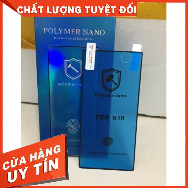 Dán dẻo Polymer Nano Cho Galaxy Note 10, Note 10 Plus, Cảm ứng vân tay cực nhạy