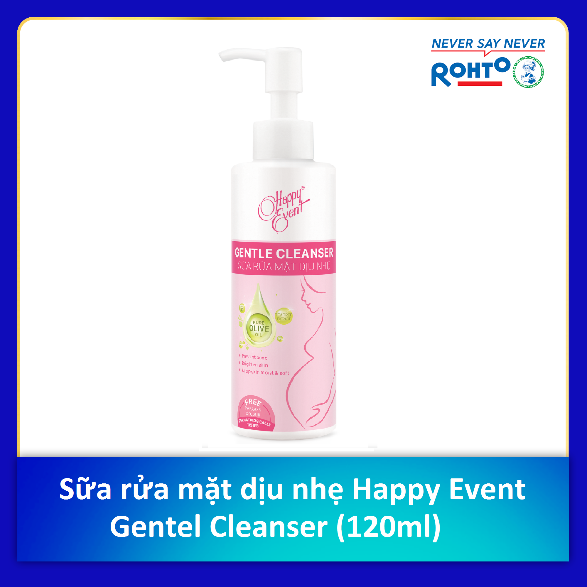 Sữa rửa mặt dịu nhẹ Happy Event Gentle Cleanser 120ml
