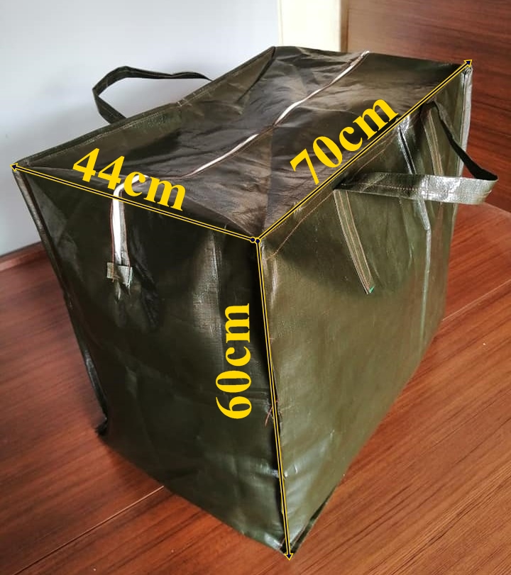 Combo 2 túi bạt dứa đựng đồ Xanh Rêu Size TO