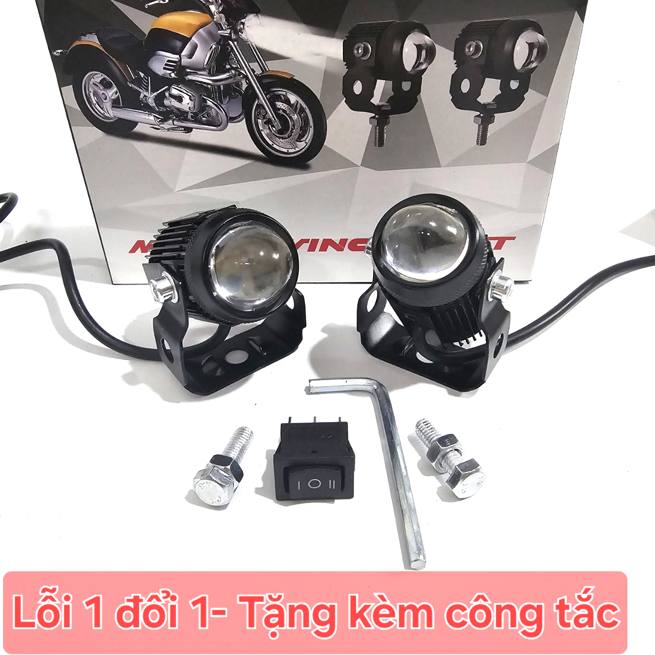[HCM]Đèn Trợ Sáng mini bi cầu - 2 màu - Tặng Công Tắc - Sản Phẩm Chất Lượng Gian Hàng Uy Tín Giá Cả Cực Tốt Mua Ngay.