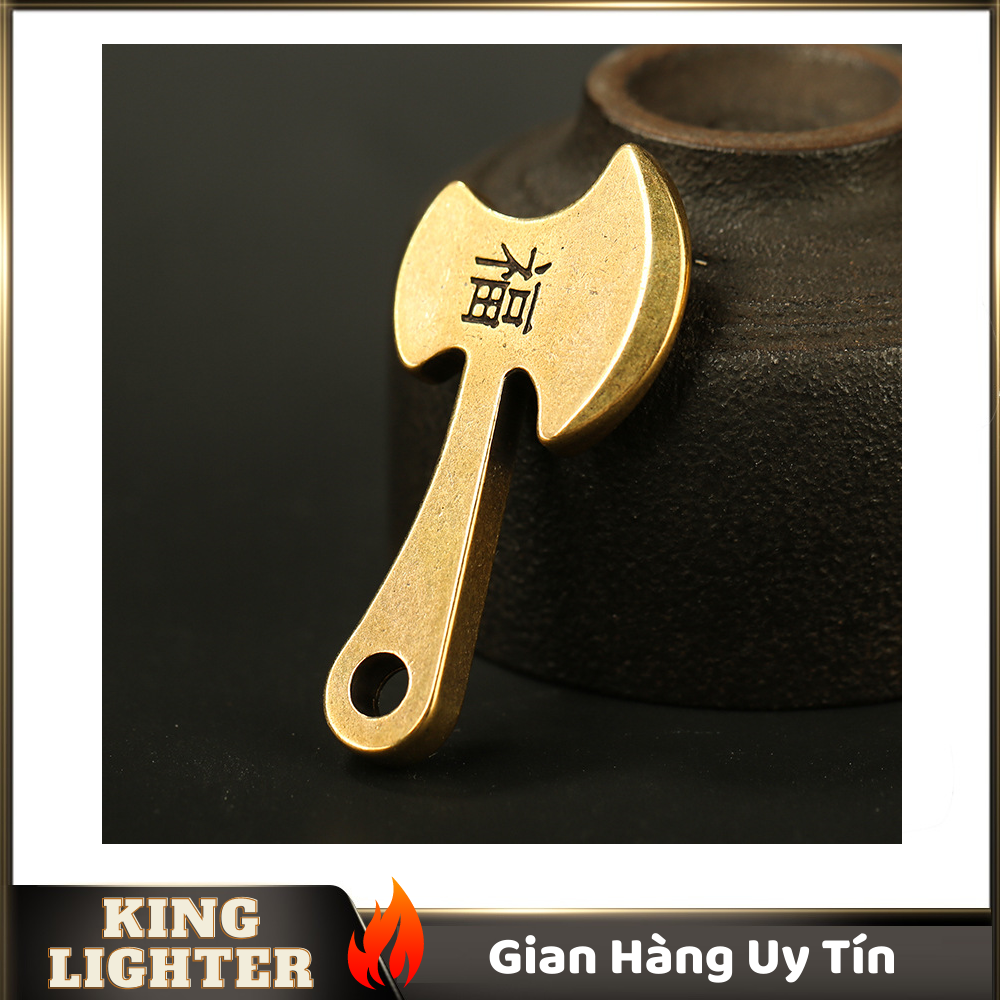[HCM]Tượng Đồng Phong Thủy Hình Chiếc Rìu Trang Trí Đem Lại May Mắn Móc Khóa Mặt Dây Chuyền (Kích Thước: 4.9cm x 2.4cm)