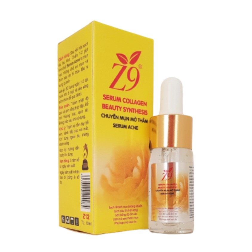 SERUM MỤN MỜ THÂM THẦN THÁNH Z9 (Hộp chai 10ml) Z12