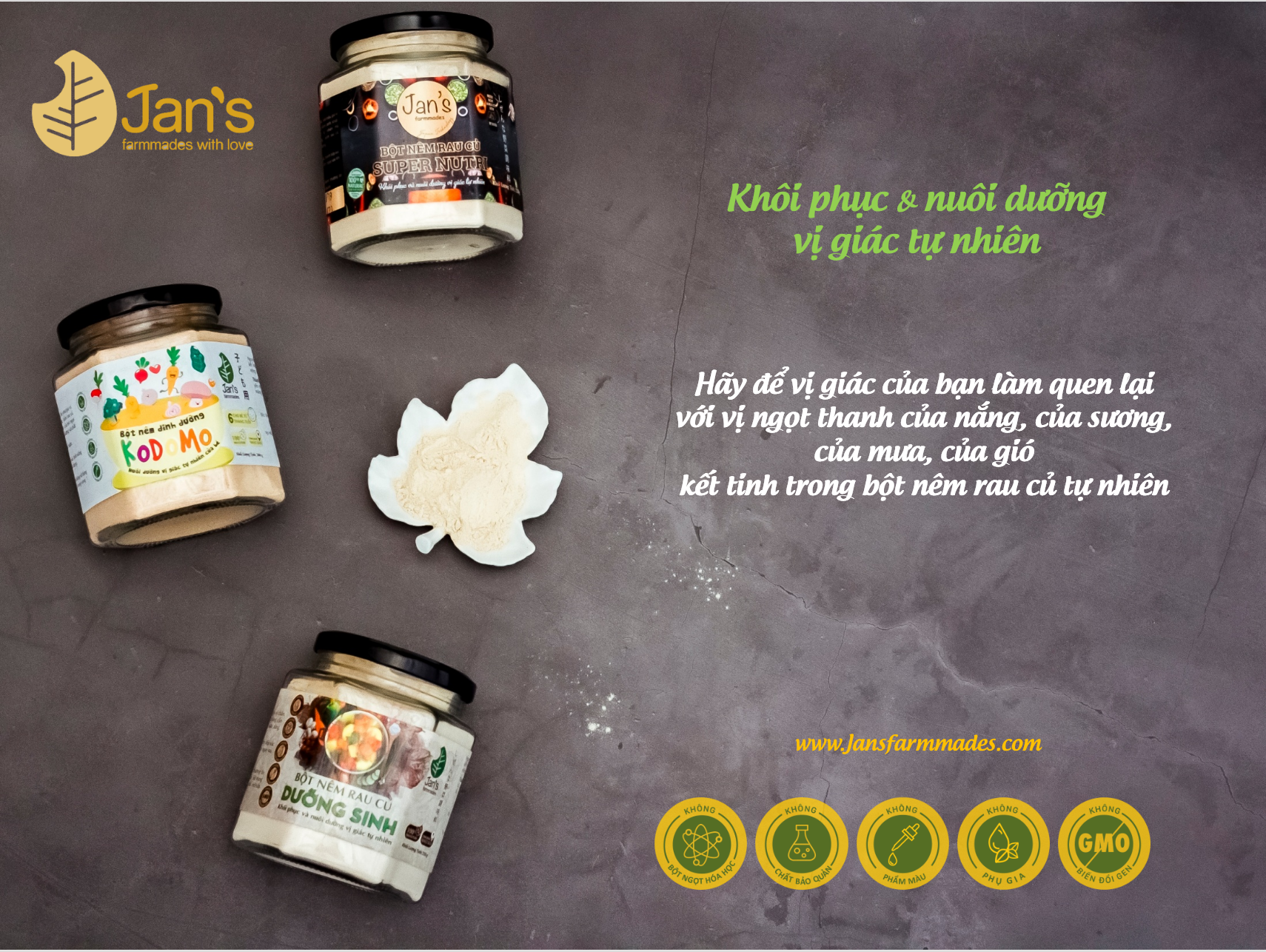 Bột nêm rau củ Super Nutri Jan's - Liên Kết Xanh