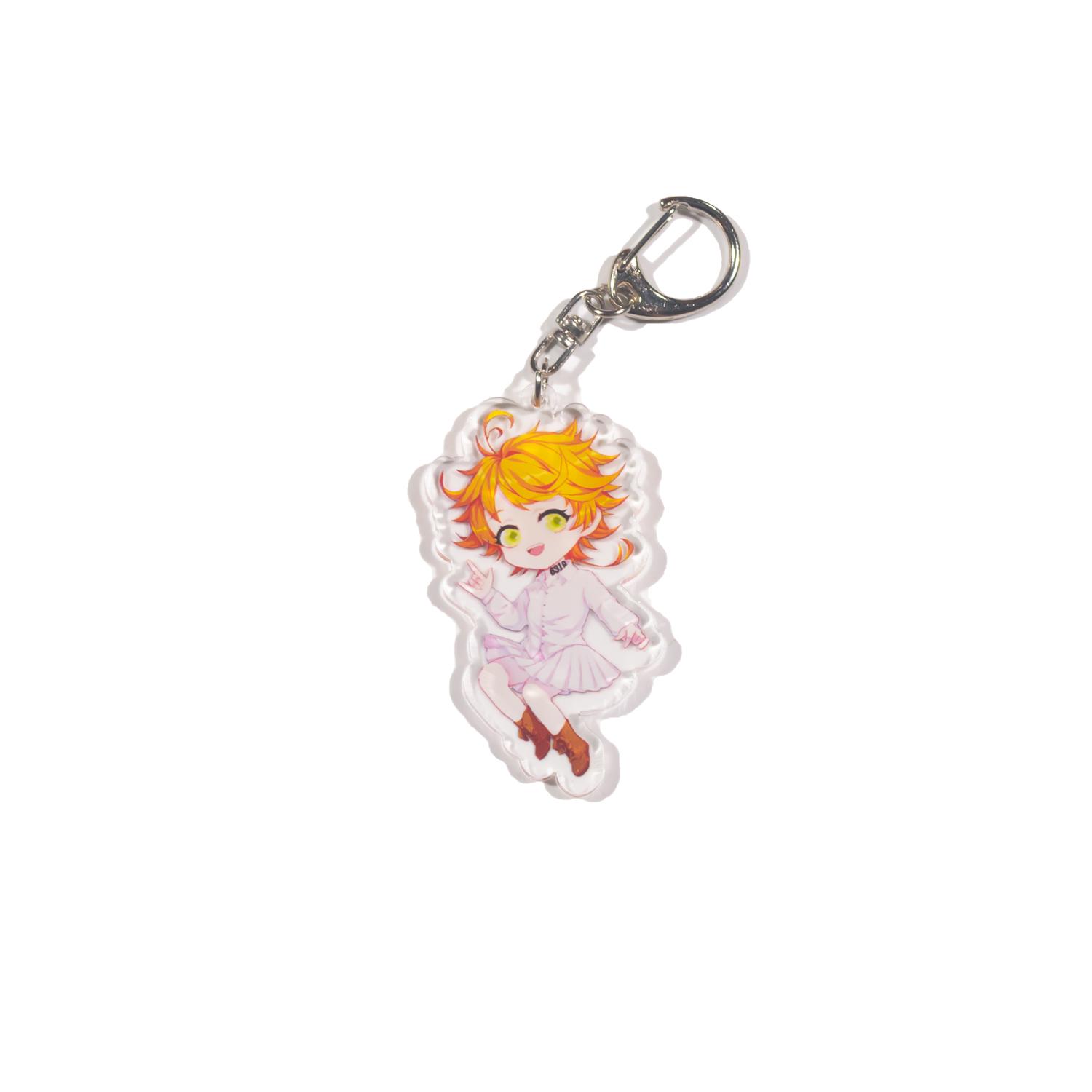 [7-11/12 VOUCHER 8%][thanh lý bán lỗ] Móc khóa Anime mica - Yakusoku no Neverland [AAM] [PGN18]