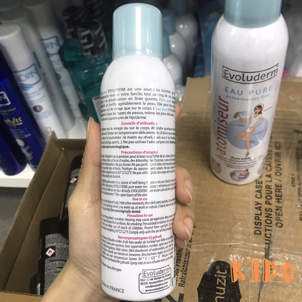 Evoluderm Atomiseur Eau Pure 150ml |400ml
