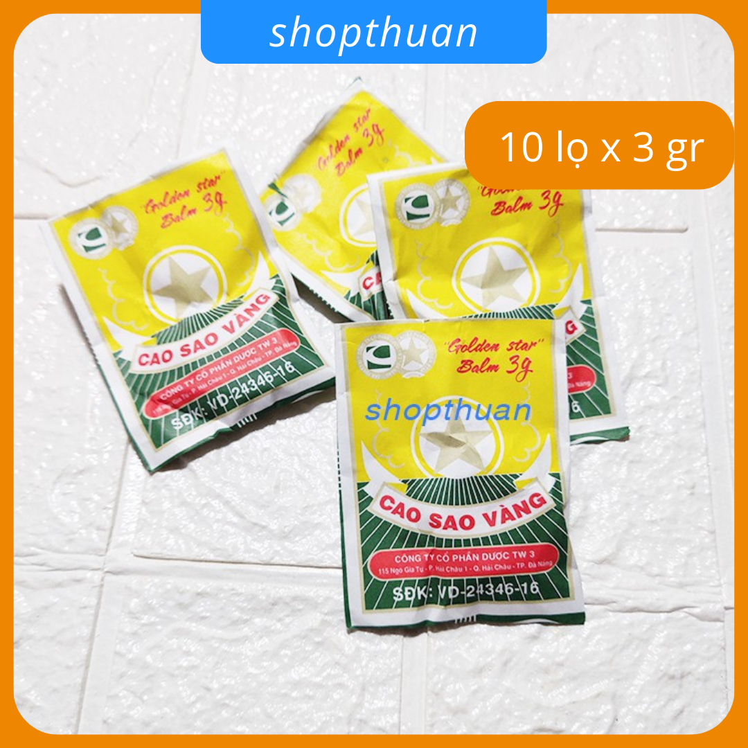Combo 10 lọ Cao sao vàng TW3 lọ 3gr
