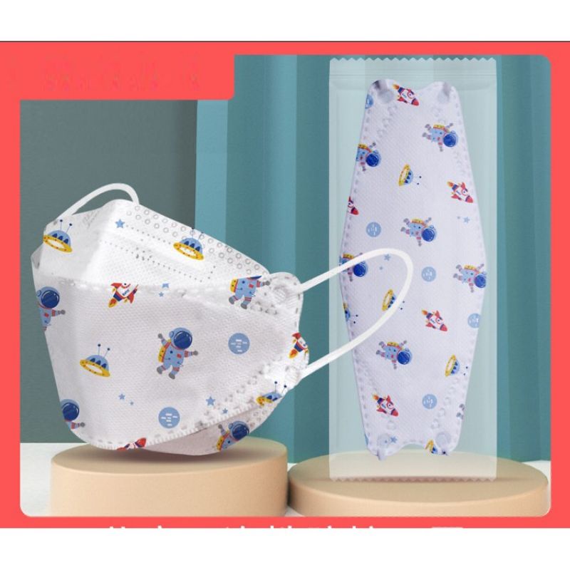 Túi 10 chiếc khẩu trang 4D mask KF94 trẻ em (1-5 tuổi)
