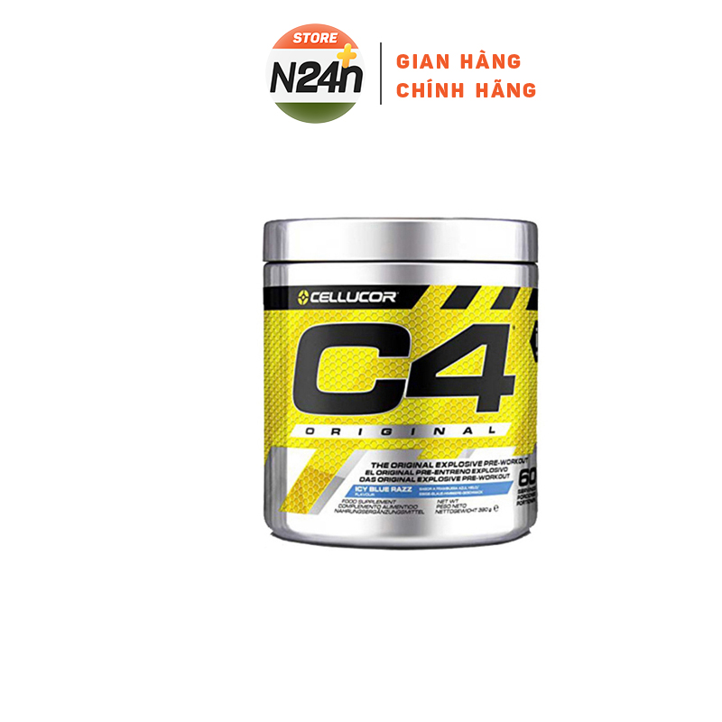 Thực phẩm bổ sung tăng sức mạnh và hỗ trợ phục hồi cơ bắp pre workout cellucor c4 60 lần dùng authentic