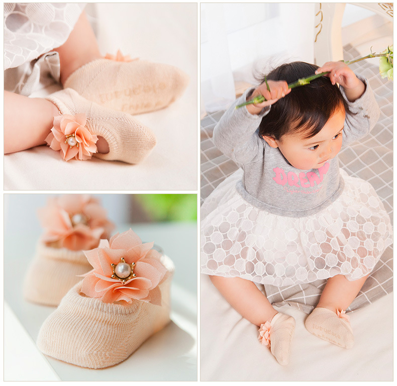 Set 3 Đôi Tất Hài Công Chúa Siêu Đẹp Cho Bé Gái