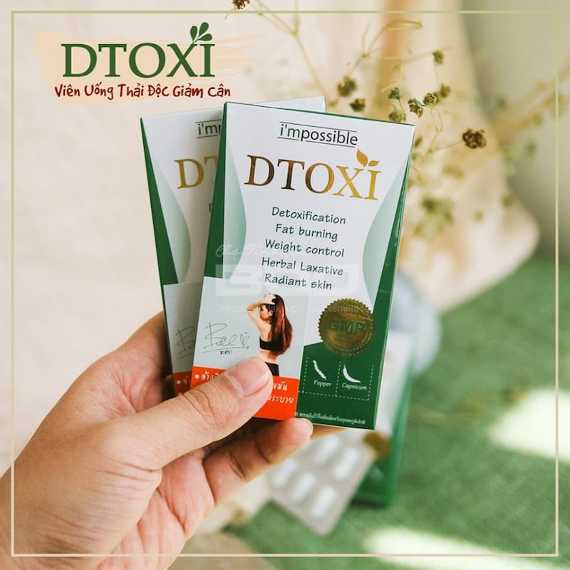 Viên uống thải độc giảm cân Dtoxi Impossible Thái Lan