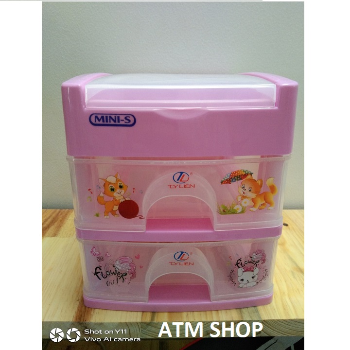 TỦ NHỰA MINI 3 NGĂN TY LIEN-(15.5X19X19CM)