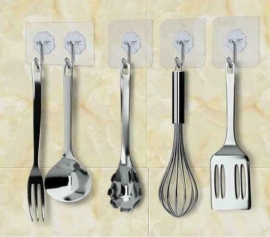 combo 10 móc dán tường siêu dính trong suốt