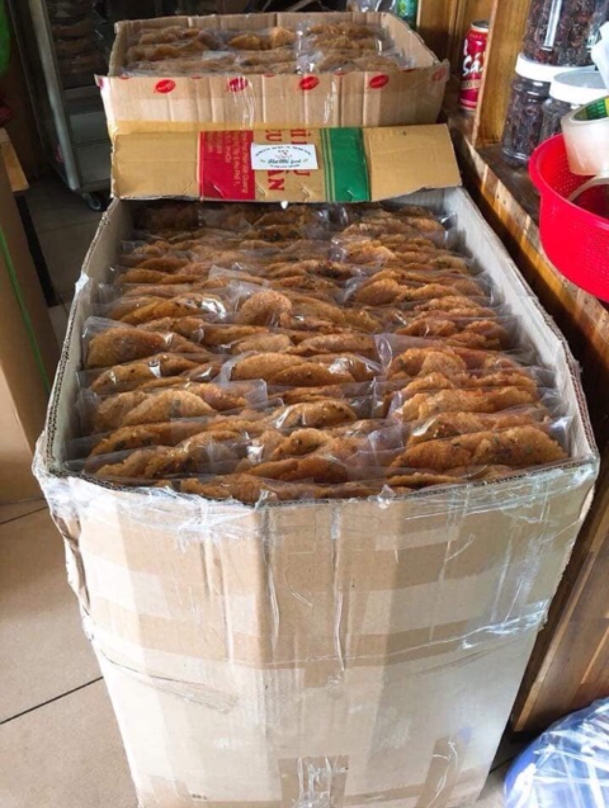 20 bịch cơm cháy chiên mắm (1 bịch gồm 3 bánh)