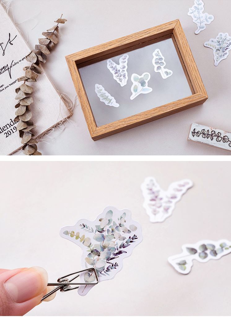 Bộ 46 Sticker Hoa Tuyết E118
