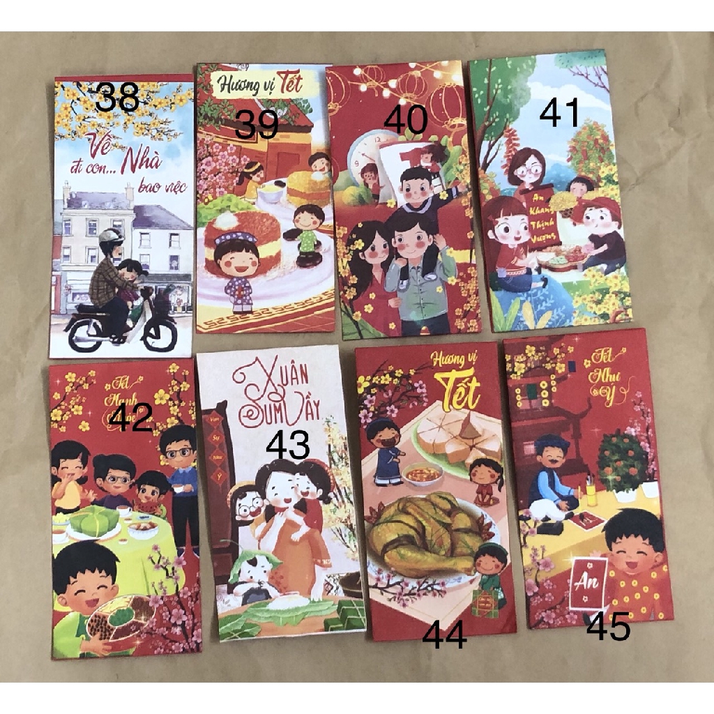 Combo 100 Bao Lì Xì Tết 2021 Loại Đẹp
