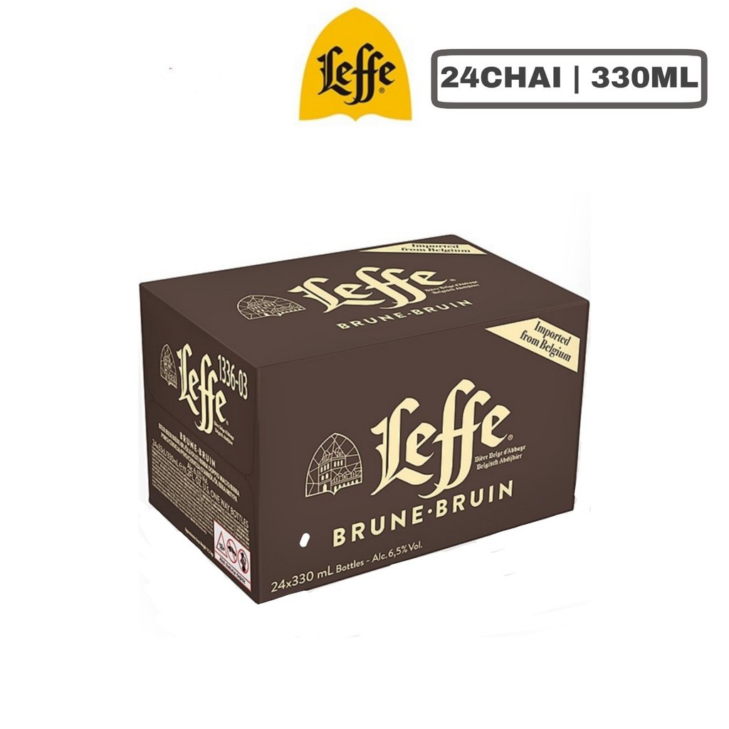 Thùng 24 Chai Bia Leffe Brune (330ml / Chai)