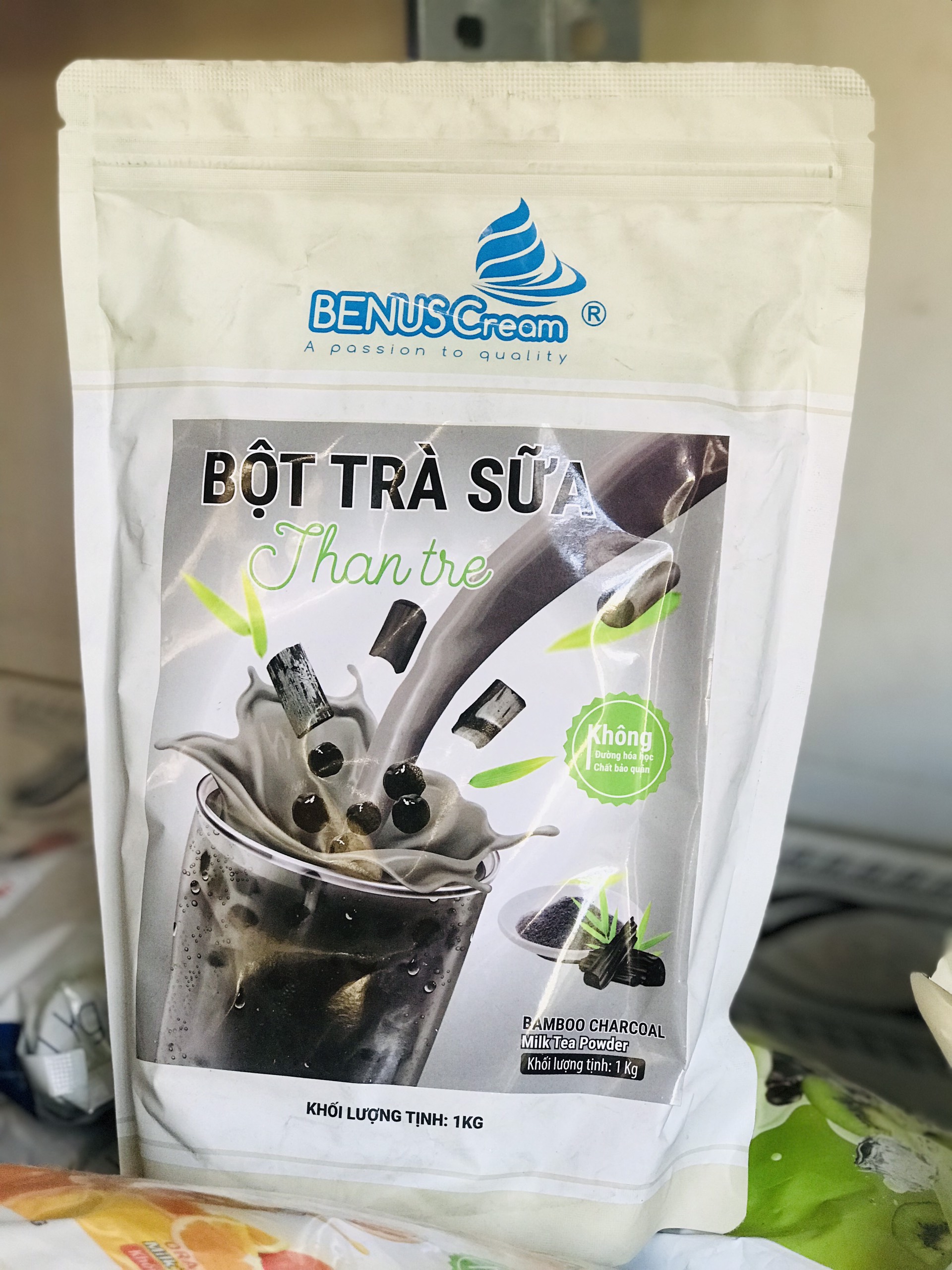 Bột Trà Sữa Hương Than Tre Cao Cấp BENUS
