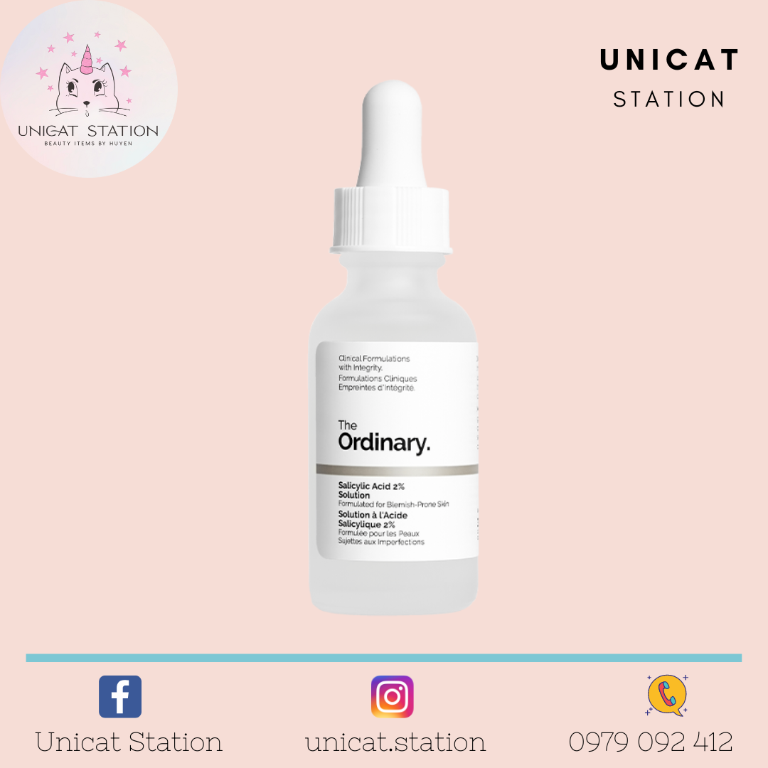(Bản Mỹ) Serum THE ORDINARY Salicylic Acid (BHA) 2% Solution 30ml (bản mới 2022)