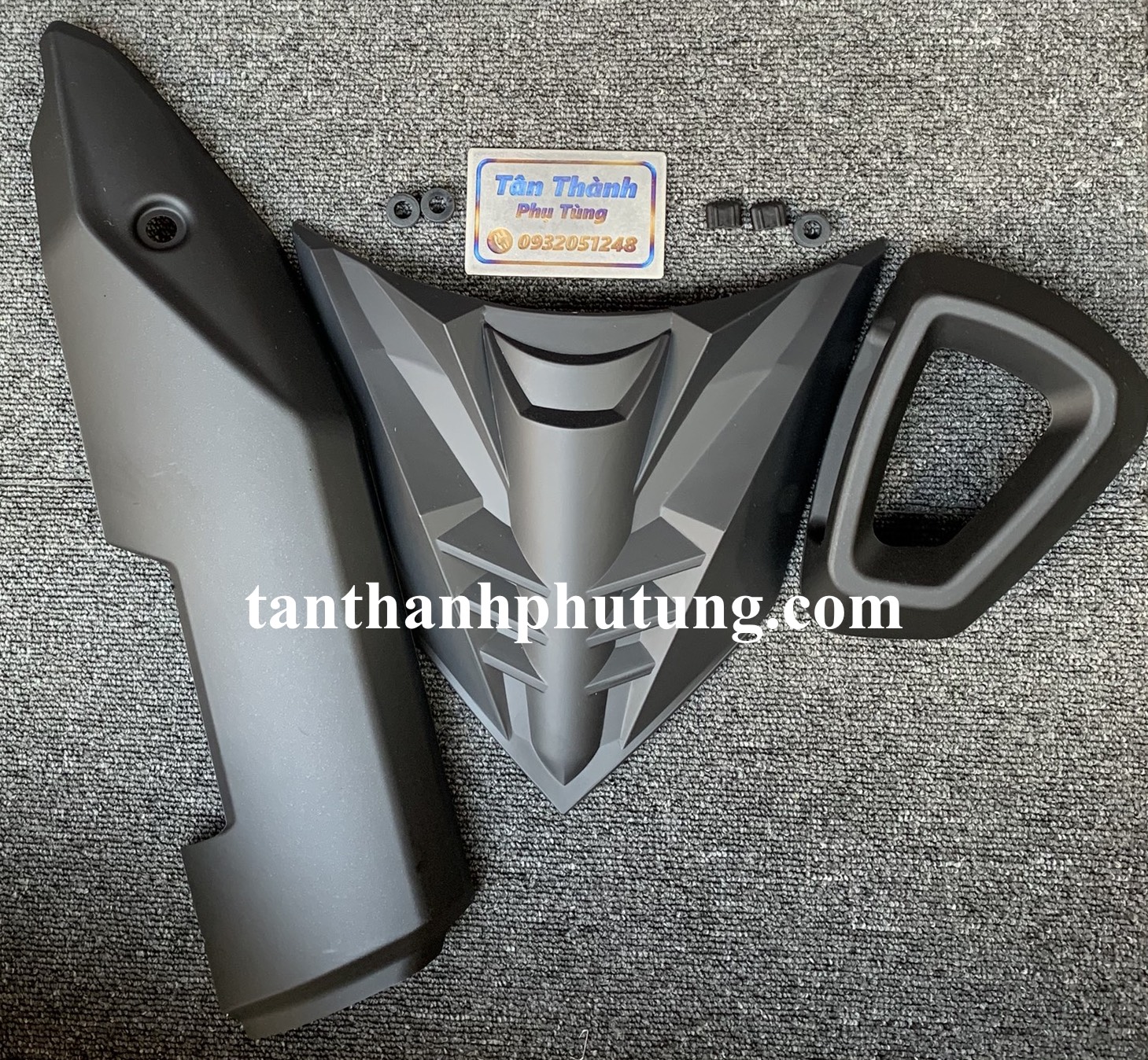 Combo Bộ Ốp Pô, Mặt nạ Winner X màu đen nhám