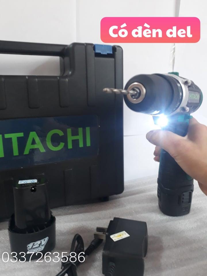 MÁY KHOAN PIN HITACHI 12V( kèm 2pin)