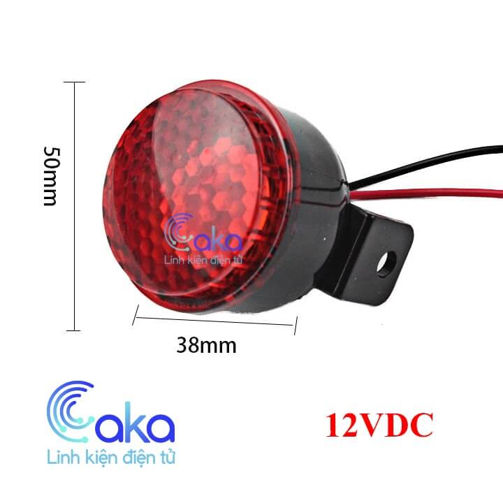 Còi hú 12v còi báo động còi chống trộm 12V có đèn