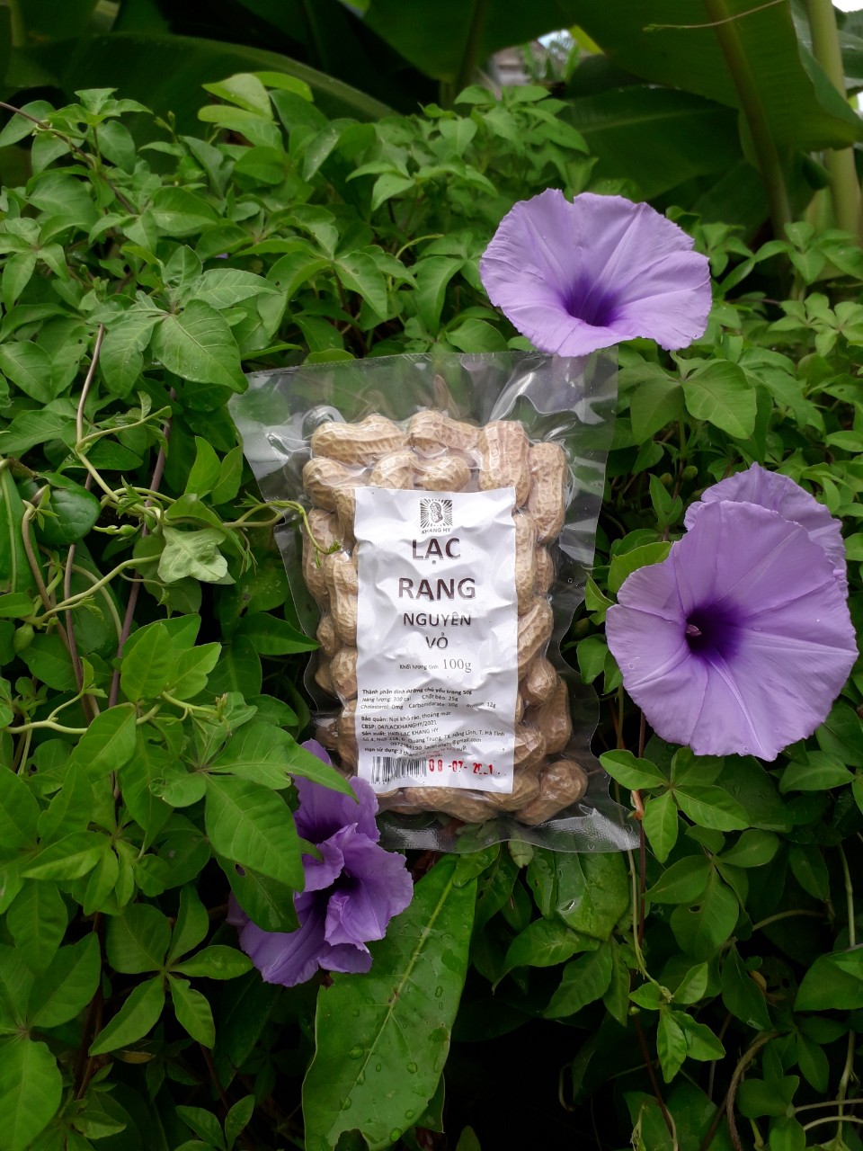 lạc rang nguyên vỏ khang hy 100g
