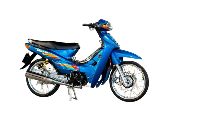 Dàn áo xe Wave 110 Màu Xanh Dương ( Tặng Kèm Tem ) -Wave alpha-Wave nhỏ đời 2000 đến 2005-Wave Thái 1 bóng-nhựa ABS