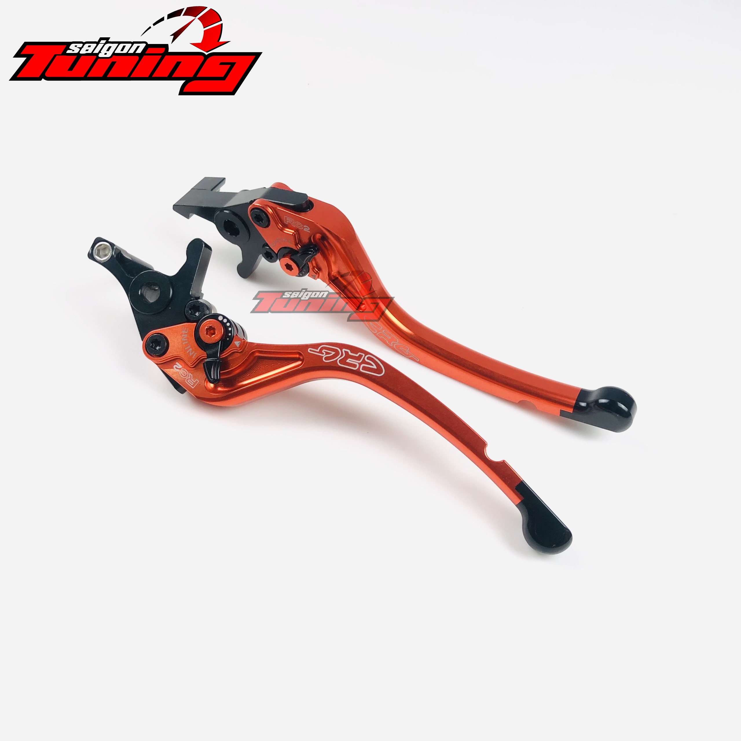 [HCM]Bộ tay thắng SH 6 số cao cấp - Màu cam Orange