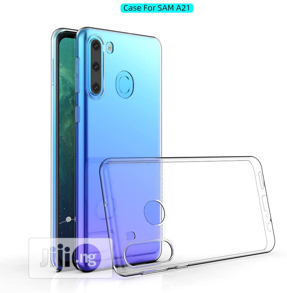 Ốp dẻo trong suốt cho Samsung Galaxy A21 (Hàng loại A)