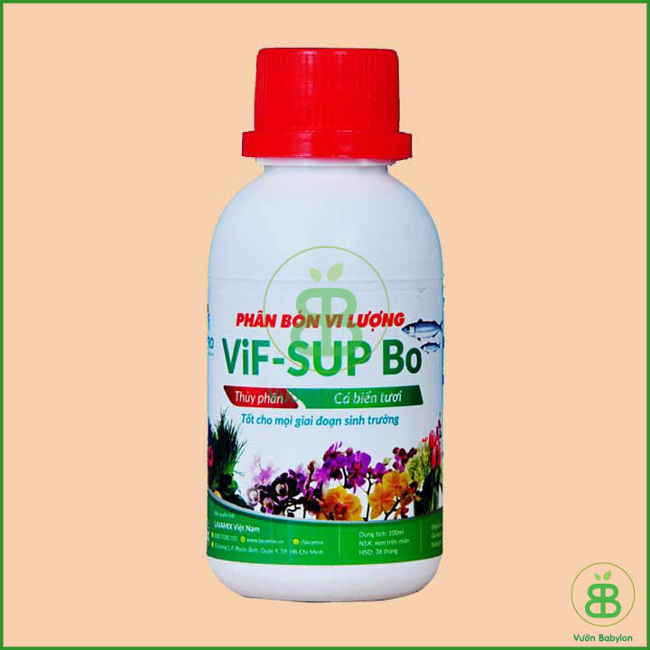 Phân Bón Vi Lượng Thủy Phân Cá Biển VIF SUP Bo Chai 100ml