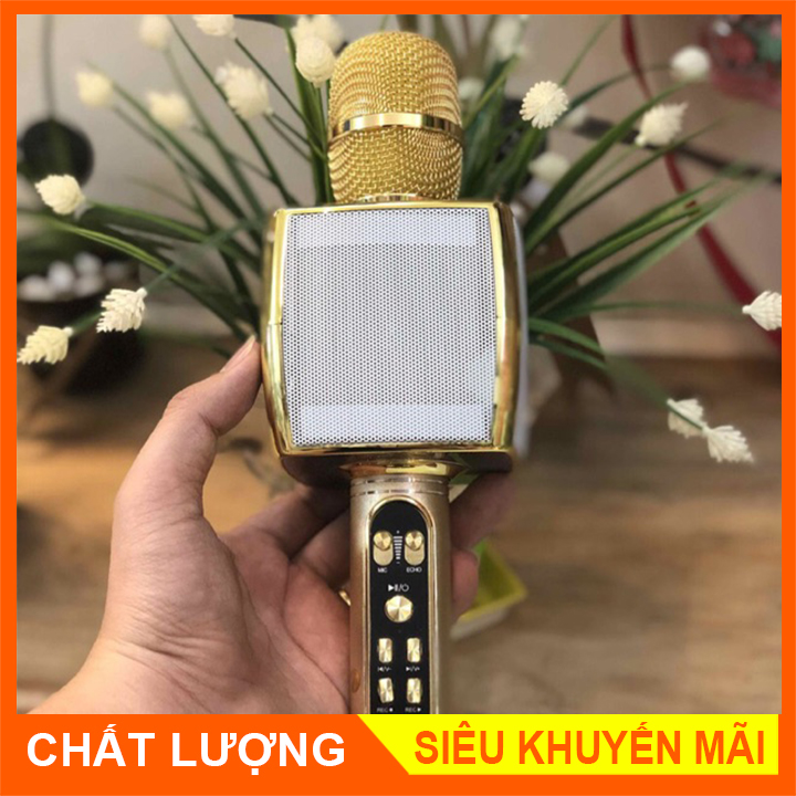 (NHIỀU MÀU) micro karaoke bluetooth cho điện thoại,micro karaoke bluetooth,micro KARAOKE 3IN1 WSTER YS-91,micro cầm tay không dây,Mic Hát Karaoke Mini Hát-Bảo hành 12 tháng.(GIÁ CỰC SỐC-50%)