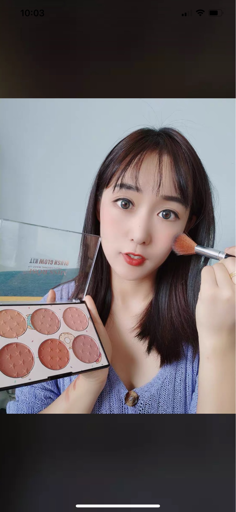 Phấn Má Hồng Sweet Candy Miss Rose Blush Glow Kit