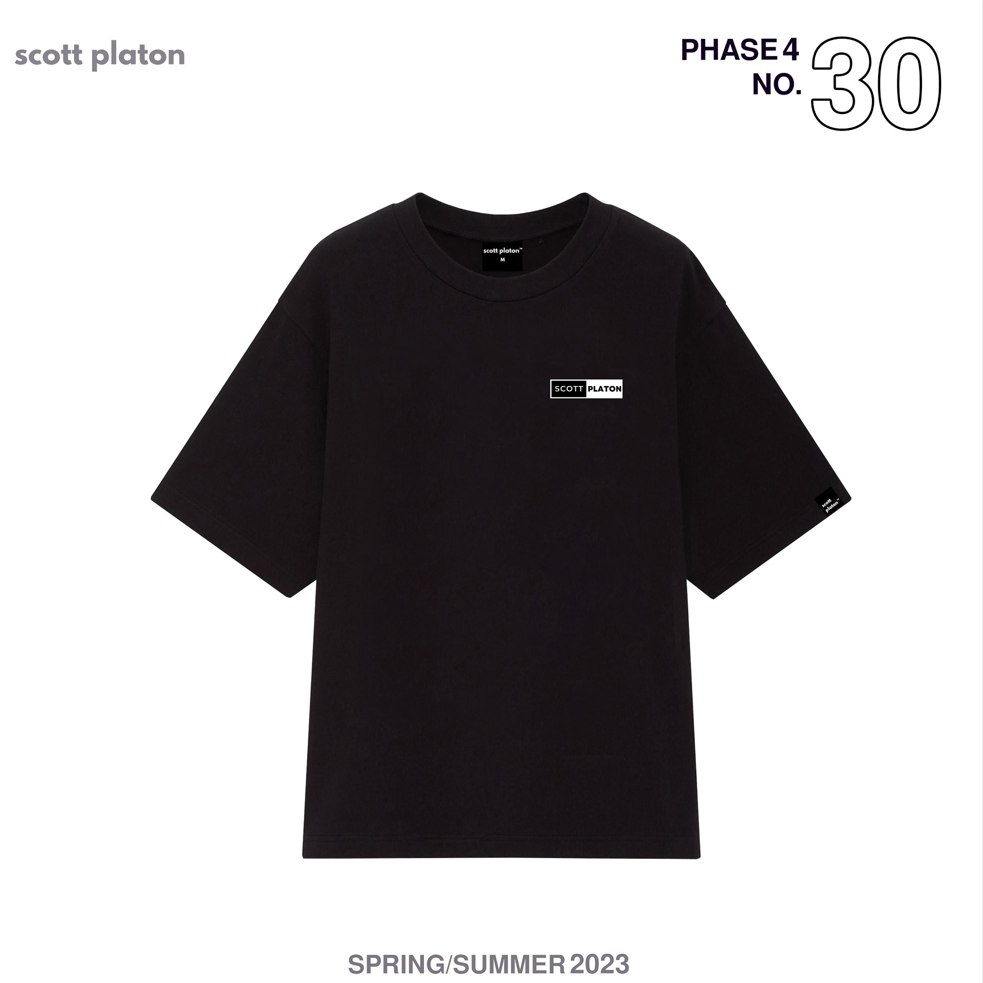Scott Platon Áo thun Mini Logo Trắng Đen - Chất liệu cotton dày dặn đứng form