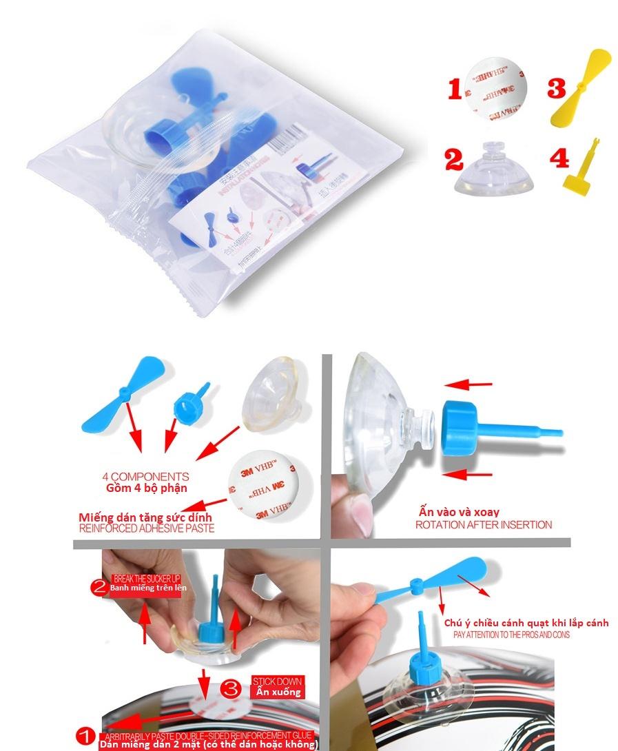 [HCM]Chong chóng Doreamon gắn mũ bảo hiểm