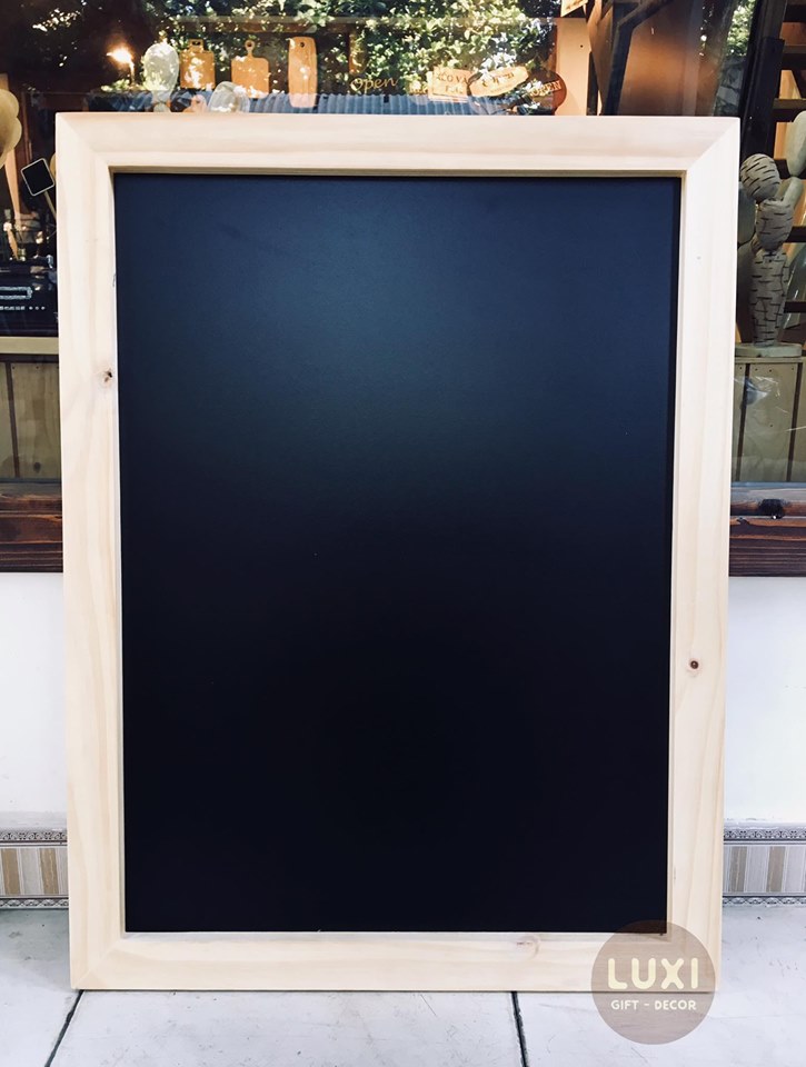 Bảng gỗ viết phấn 60x80cm (không kèm theo kệ đựng) LUXI decor