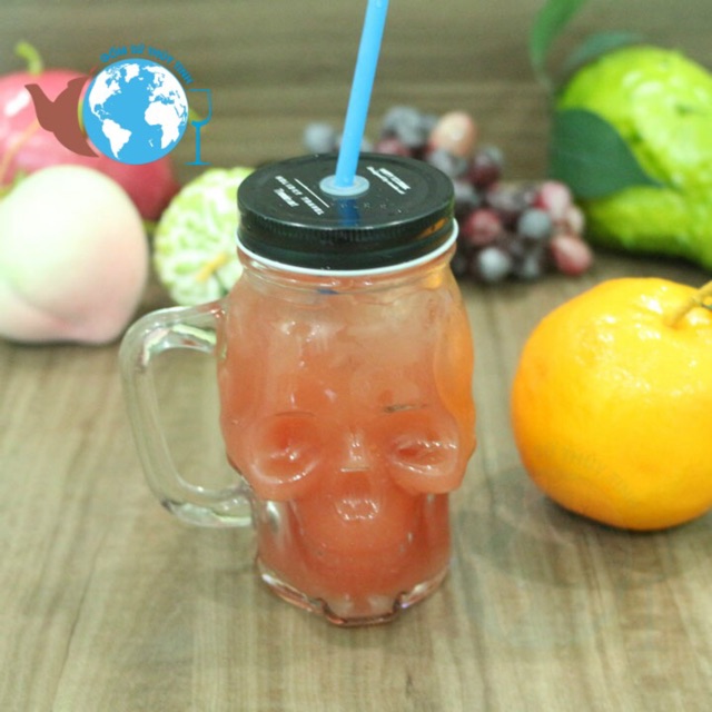 [HCM]LY QUAI THỦY TINH ĐẦU LÂU 450ML