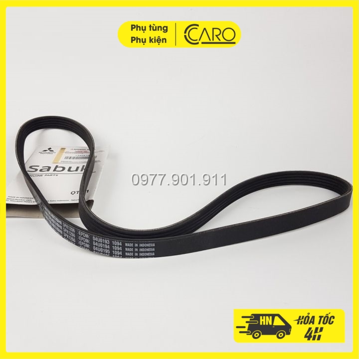 [Chính Hãng] Dây Curoa, dây đai tổng xe Mítsubishi Xpander (5PK1266 - Mã:1340A181)