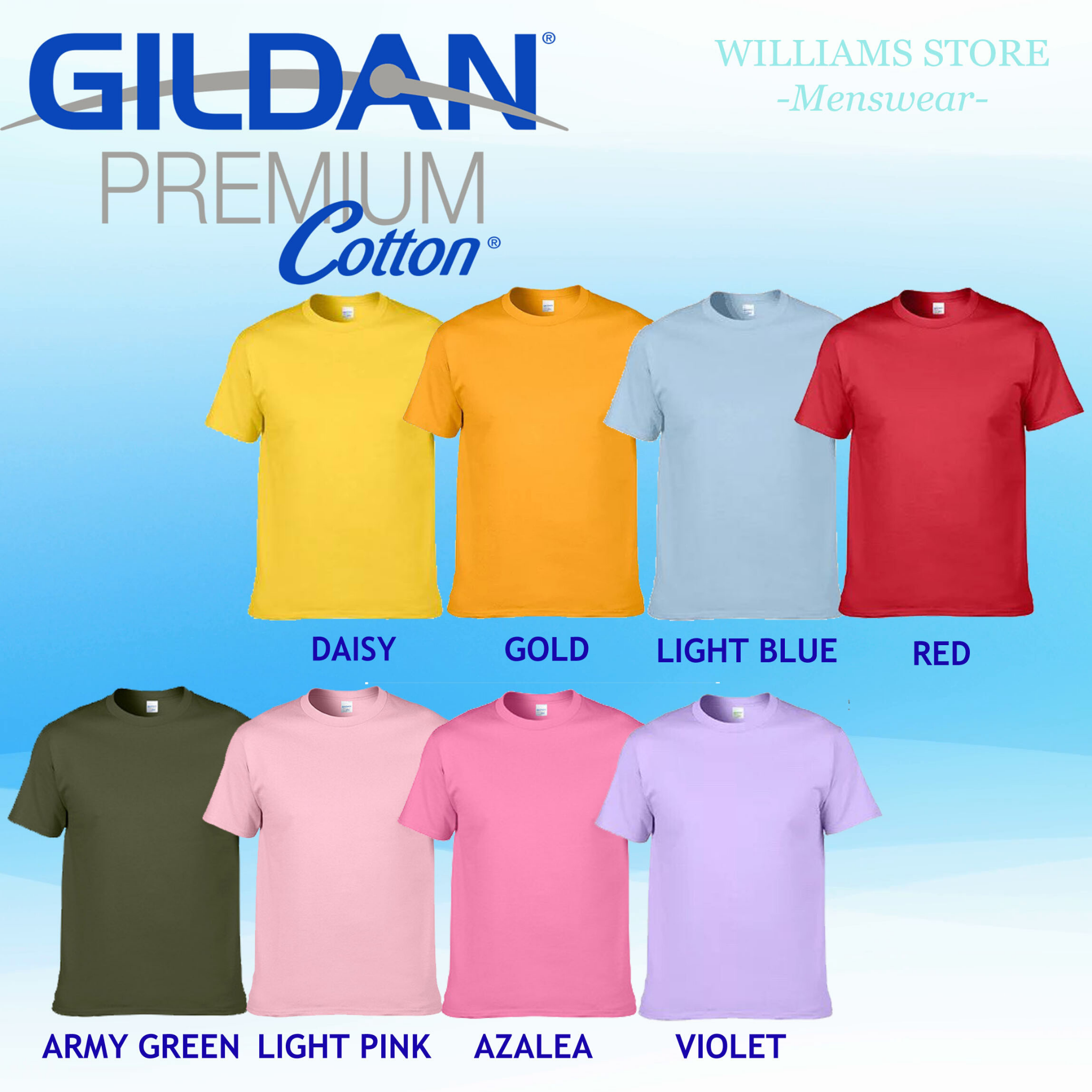 Áo thun Gildan Premium Cotton (Album 1 - Nhiều màu)