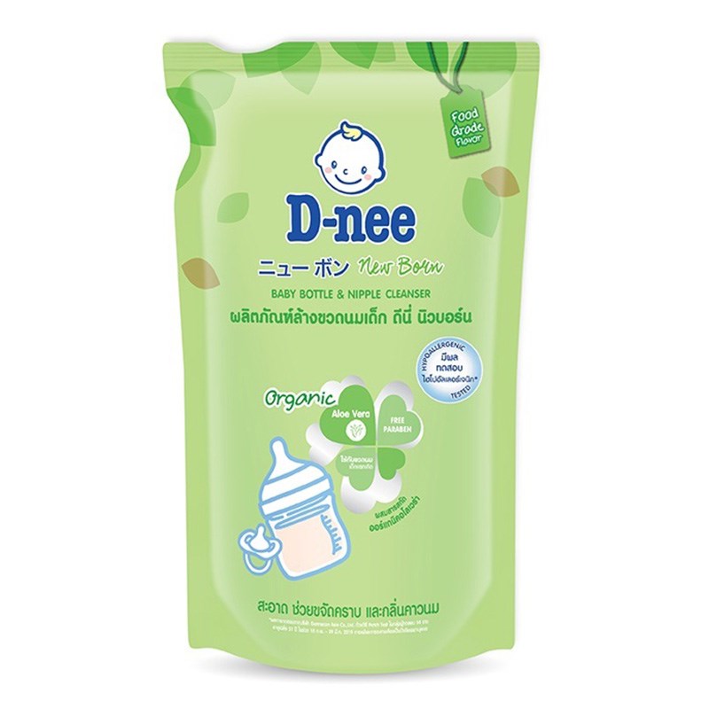 Nước rửa bình sữa & rau quả D-nee 600ml , Nước xúc bình sữa , bình nước cho bé
