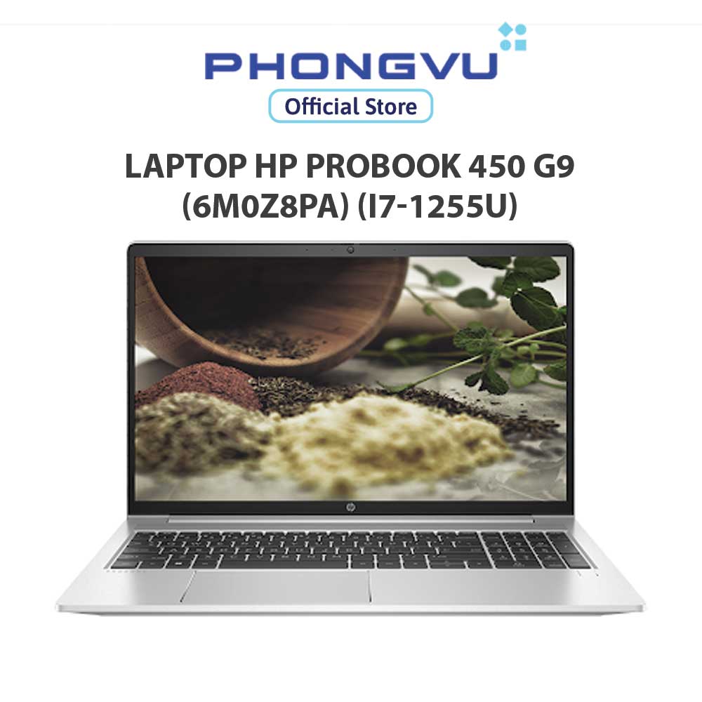 [Voucher 12% max 2.5M] Laptop HP Probook 450 G9 (6M0Z8PA) (i7-1255U) (Bạc) - Bảo hành 12 tháng