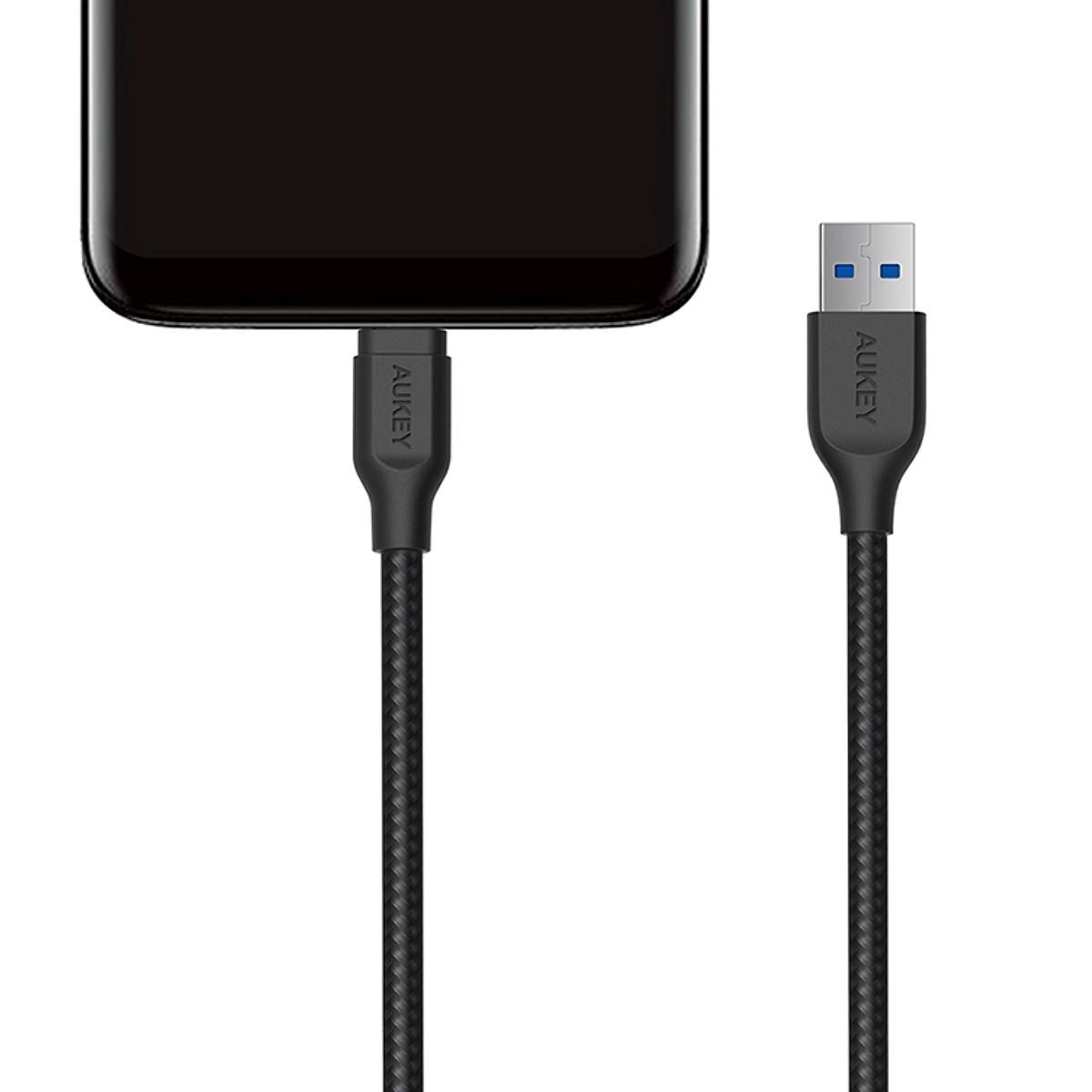 Dây Cáp Sạc USB Type-C Aukey CB-AC1 1.2m (Đen)